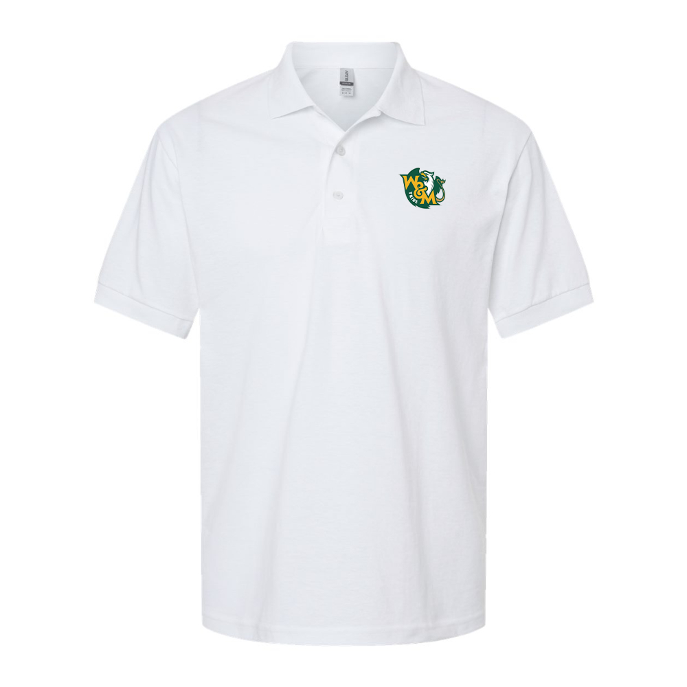 Men's William and Mary Tribe Gildan Dry Blend Jersey Polo